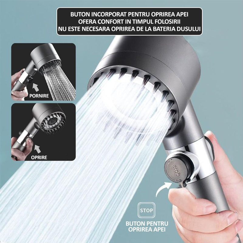 Cap de duș 4 în 1- Experiență completă de relaxare