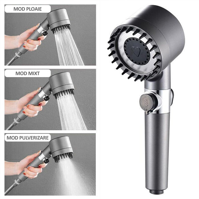 Cap de duș 4 în 1- Experiență completă de relaxare